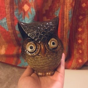 🎀 VINTAGE Owl Coin Bank